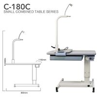 Ophthalmologist workstation, combined table C-180C, tabletop 880*500 mm