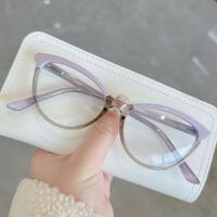 Combined frame (metal + TR90) with Blue Ray Cut protection lenses and flex MAMO QQ7022