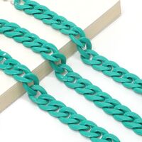 Acrylic non-slip chain, thick concave shape 29 colors, for glasses and masks GB011