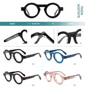 Plastic frames for glasses, thick acetate Big City H2822
