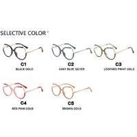 Очки комбинированные (пластик+металл) женские с защитой от синего света 7196-PN