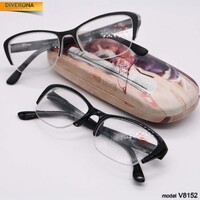 Очки женские на леске в пластиковой оправе VIZZINI V8152 до -8,00