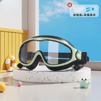 Swimming waterproof anti-fog goggles for kids (3-15 years), set with nose clip, earplugs and box, 6099-YU