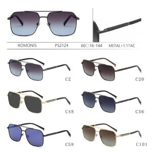 Polarized metal sunglasses for men Romonis PS2124-R