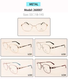 Metal eyeglasses frame for men 260007 (item in stock)