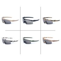 Safety shockproof tactical goggles +3 caps 军迷6色3.0套装