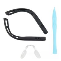 Kit: Silicone glasses sleeves, 60*42 mm + silicone nose pad + accessories (price per set)