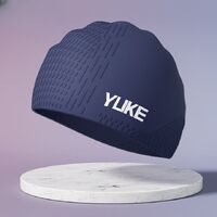 Silicone waterproof swimming cap for adults 021-YU