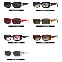 Plastic sunglasses in narrow retro square frame Elit LH136-EL