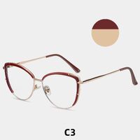 Combined frame (metal + TR90) or glasses with blue light protection, with spring hinges FA87069