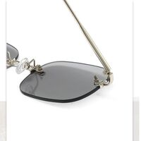 Metal rimless sunglasses with UV400 protection 2945-GT