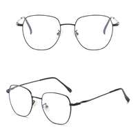 Metal eyeglasses for reading V8609 with blue ray cut protection, diopters from 0.00 to -6.00, not centered