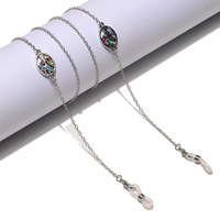 Металлическая цепочка для очков и масок с кулоном 