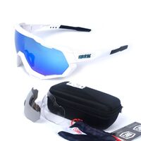 Safety shockproof sports goggles +3 caps, case 骑行套装-全框-109