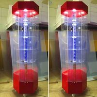 Acrylic floor rotating display stand for glasses, frames, cases and accessories 15003, size 150 * 45 cm