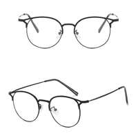Metal eyeglasses for reading V6020 with blue ray cut protection, diopters from 0.00 to -6.00, not centered