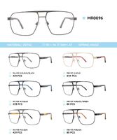 Metal frame with TR-90 temples with spring hinges MR0096