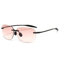 Rimless plastic bifocal reading glasses G003 with tinted lenses, diopters from +1.00 to +4.00, RMC=62-64