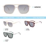 Plastic acetate frame polarized sunglasses WD6022
