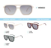 Plastic acetate frame polarized sunglasses WD6022