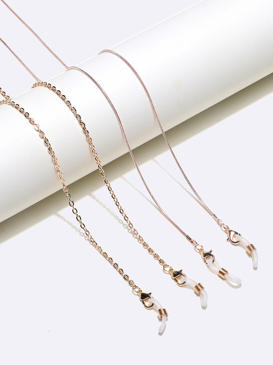 Acrylic black glasses chain GM156