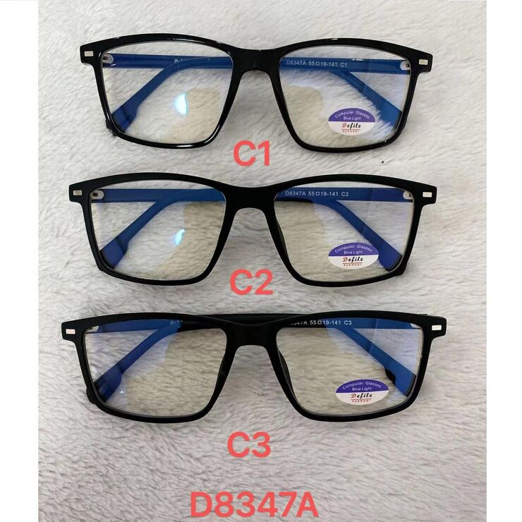 Computer glasses with blue light protection, with box and soft case Defile D8347A