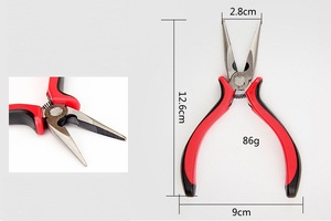 Heavy-duty notched pointed pliers 1184-K