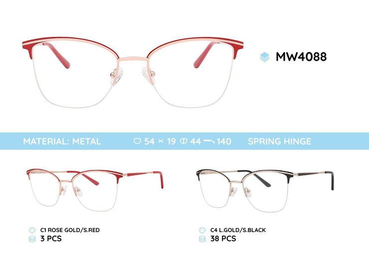 Metal nylor women's frame for glasses MW4088