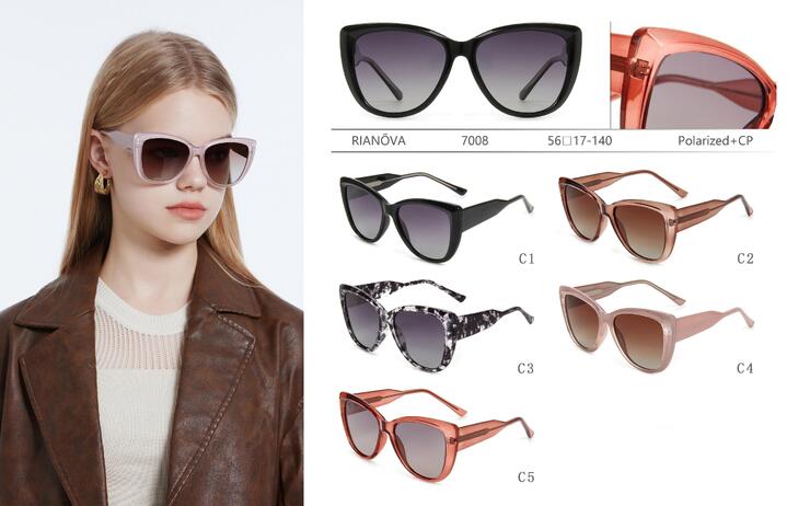 Polarized plastic sunglasses Rianova R7008