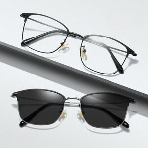 Очки фотохромные металлические с защитой от синего света L9187