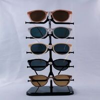 Plastic tabletop glasses stand for 5 slots 可拆卸001