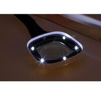 Magnifier with universal backlight, magnifying glass with handle 600558H-XX, size: 53x53 mm, magnification: 3X