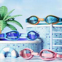 Очки для плавания детские (3-12 лет) водонепроницаемые с защитой от запотевания, с берушами, SC22-YU