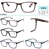 Ready-made plastic frame glasses Vizzini V8016, lens white, diopters from +1,00 to +4.00 (step 0.25)