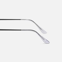 Photochromic metal eyeglasses for reading V6004 with grey lenses, diopters from 0.00 to -6.00, not centered 