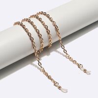 Металлическая нескользящая цепочка золотого цвета, для очков и масок GL1616