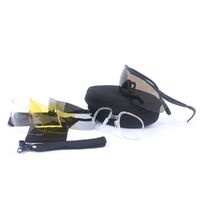 Safety shockproof tactical goggles +4 caps 战术套装-C3