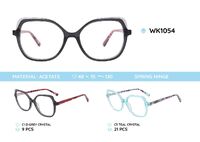 Acetate plastic frames for kids, with spring hinges WK1054
