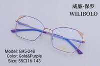 Оправа металлическая ультратонкая, с флексом Wilibolo G95-248