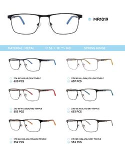 Металлическая оправа с дужками из материала TR-90 со встроенным флексом MR1019