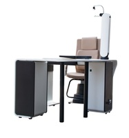 Рабочее место офтальмолога, комбинированный стол с кнопочным управлением + кресло PK-200B, столешница 1100*400 мм 