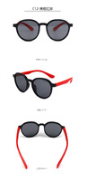Polarized silicone sunglasses with UV400 protection for kids T11036