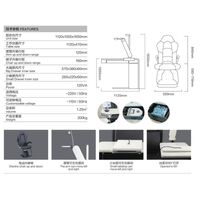 Ophthalmologist workstation, combined table + chair CS-700D, tabletop 1120*470 mm