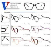 Оправа пластиковая из ацетата TR90 + металл с флексом D1511-DA