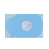 Sticky segment (Velcro, slippers, anti-slip pads for blocking optical lenses) for lenses, blue, 1000 pieces, DAS1913