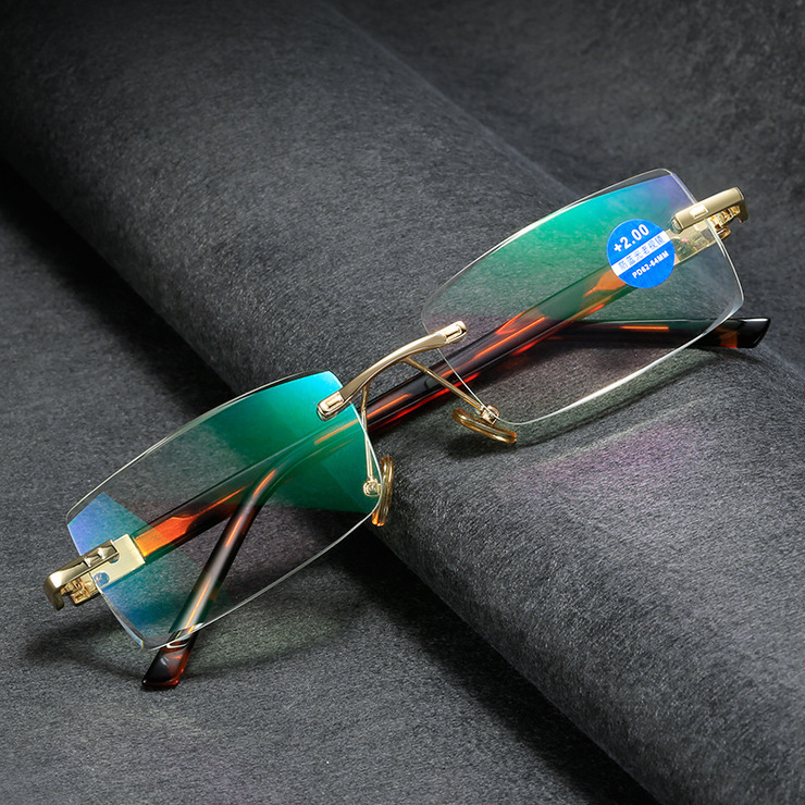 Metal eyeglasses for reading KY2049 Blue ray cut, diopters from +1.00 to +4.00, PD62-64