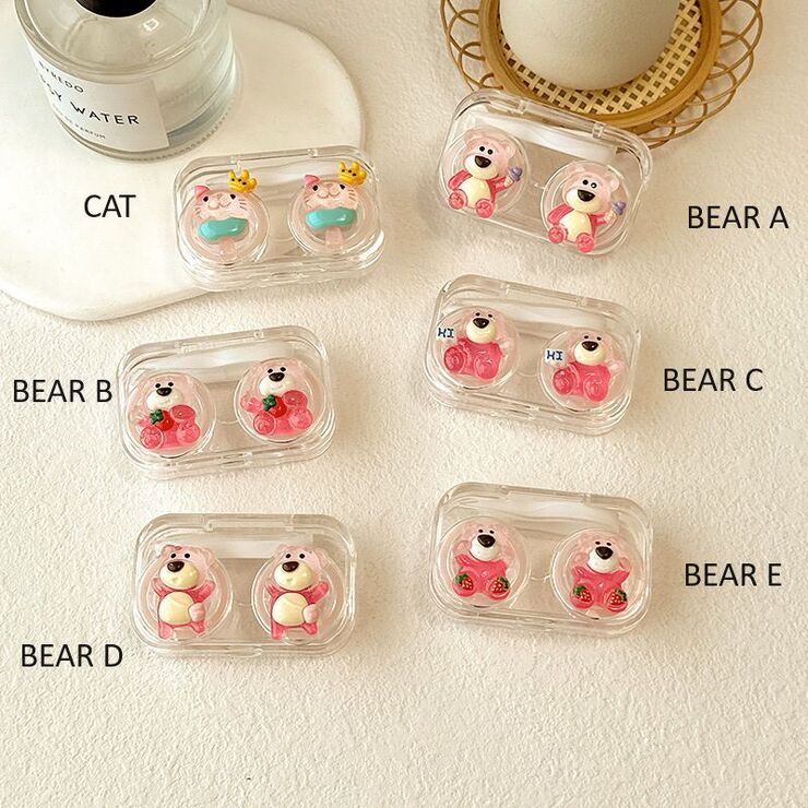 Mini soft contact lens kit W806-37透玫红熊