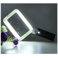 Лупа с универсальной подсветкой, увеличительное стекло с ручкой 10863-21-XX, размер: 108*63 мм и диаметр 21мм, увеличение: 2Х, 20Х