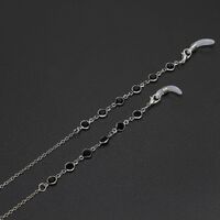 Metal non-slip chain, with glass beads, for glasses and masks GL615