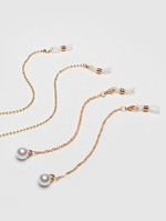 Colorful glasses chain set of two-piece golden and silver GM040